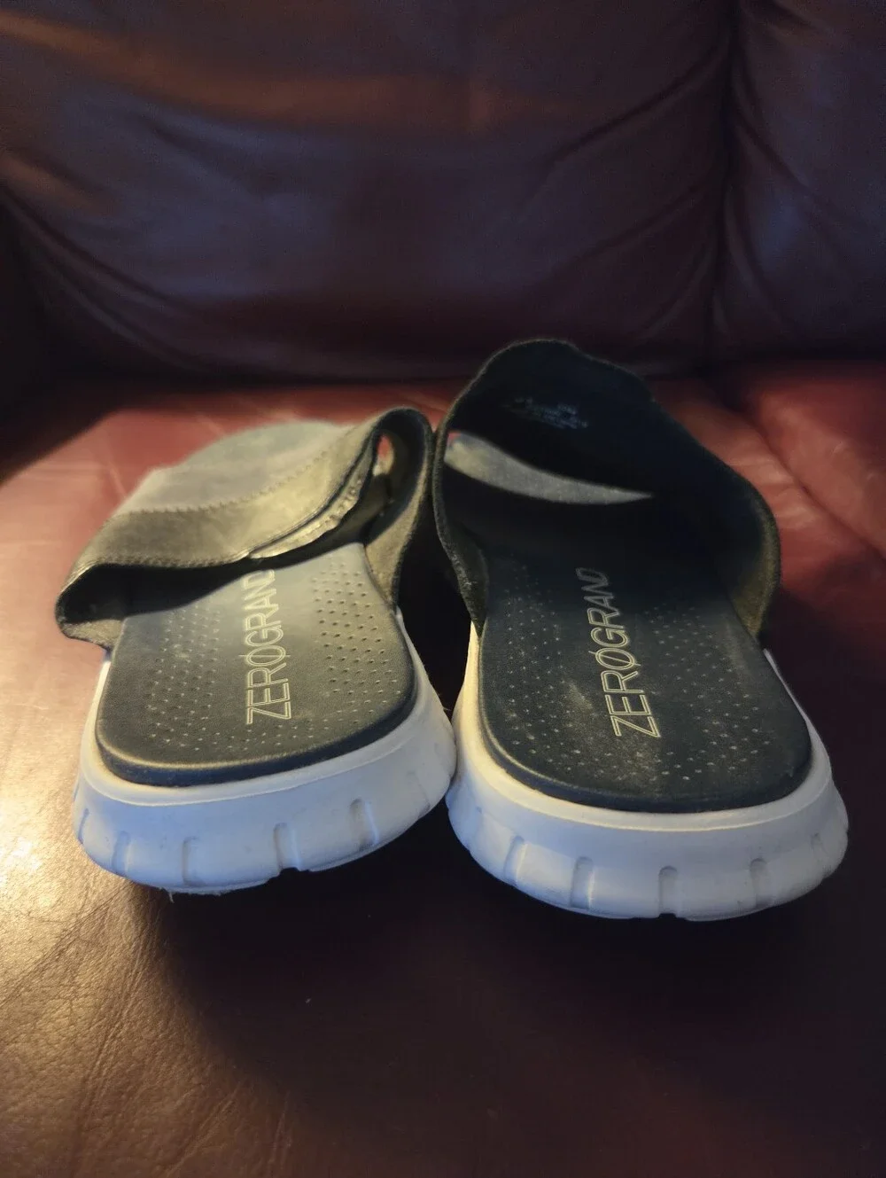 Cole Haan C27500 Zerogrand Slide Sandal Mens 10 Used Shoes Designer Blue, No Box